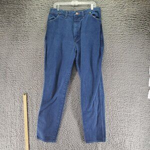 Wrangler Jeans Womens 17/18x34 Tall Blue Bootcut 12MWZG 100% Cotton Made In USA